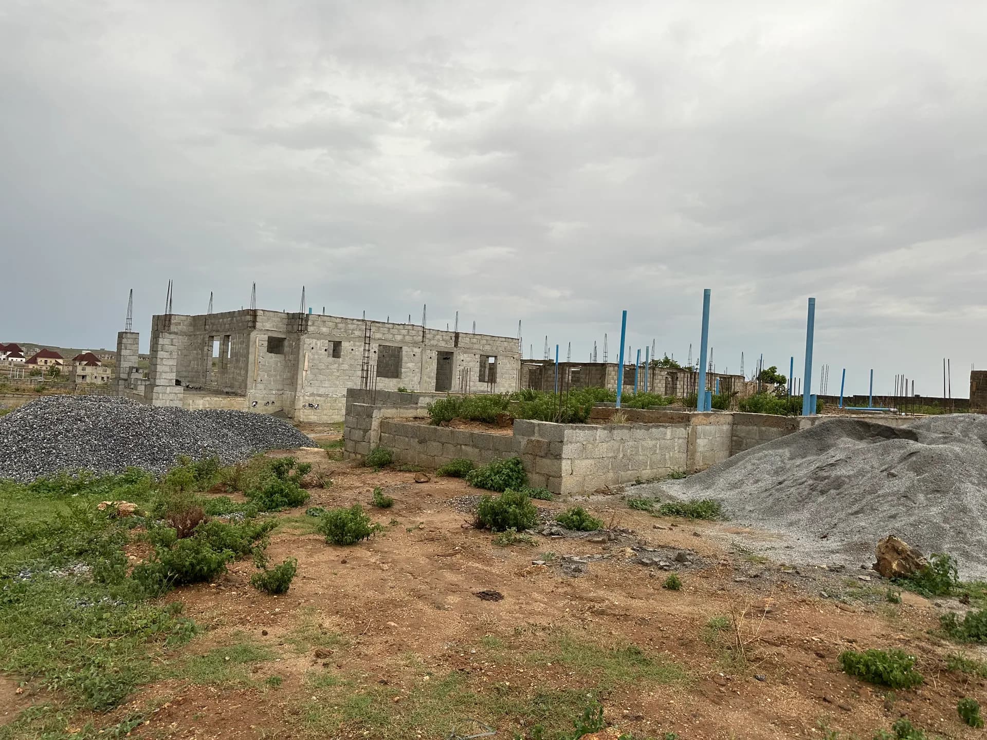 Civil engineering concrete pouring and foundation reinforcement